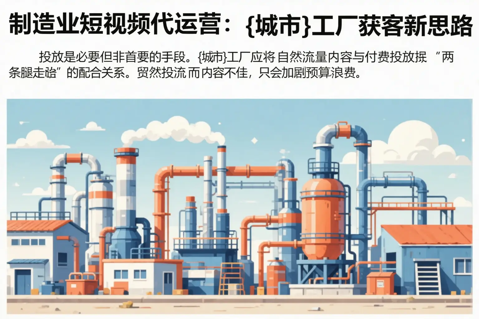 制造业短视频代运营：龙岩工厂获客新思路