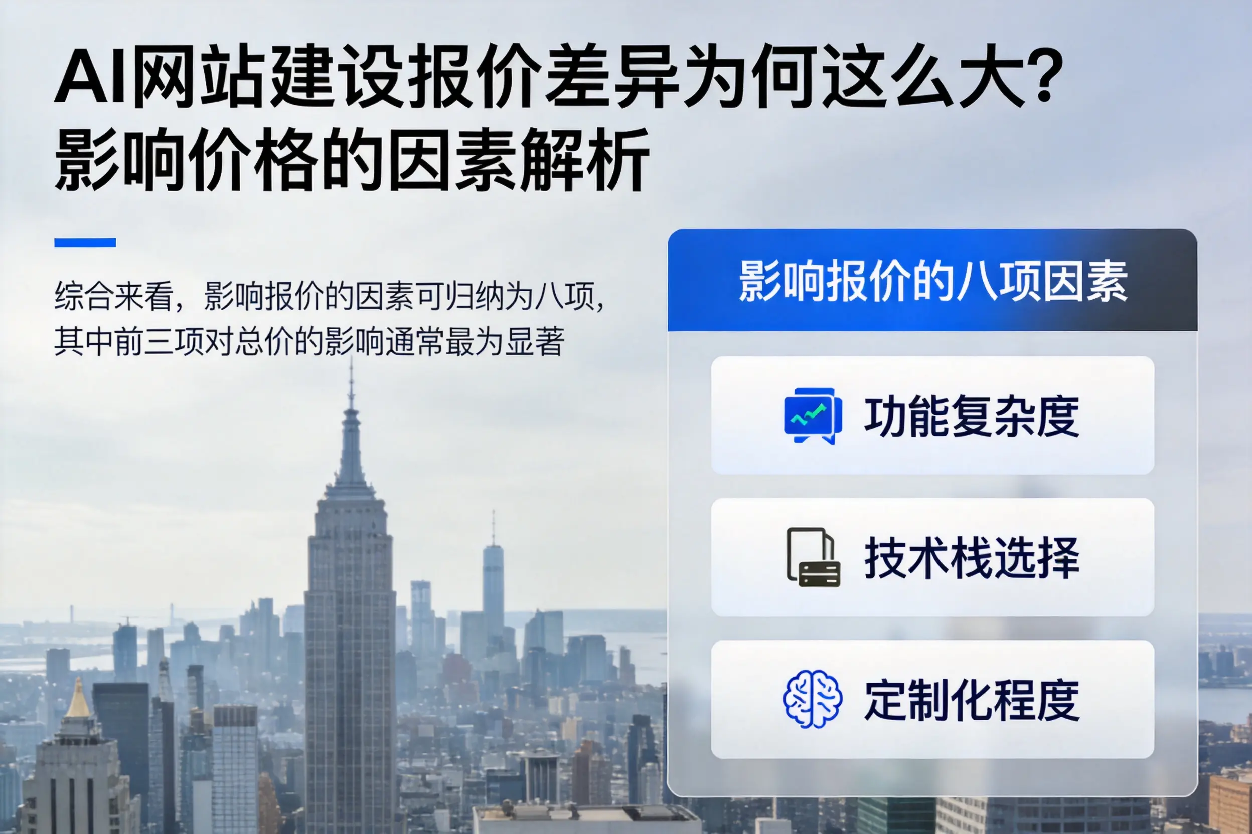 龙岩AI网站建设报价差异为何这么大?影响价格的因素解析