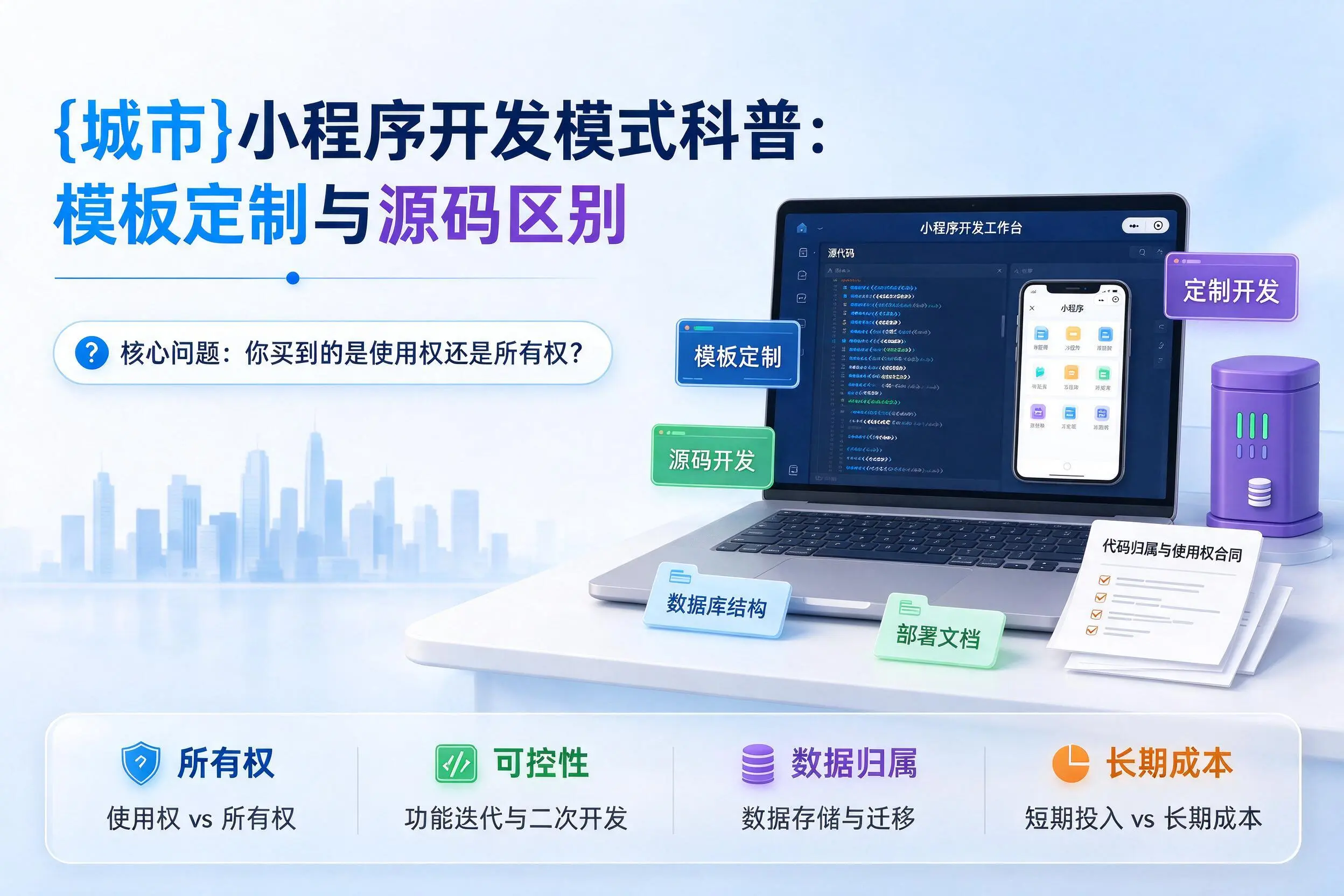 龙岩小程序开发模式科普：模板定制与源码区别