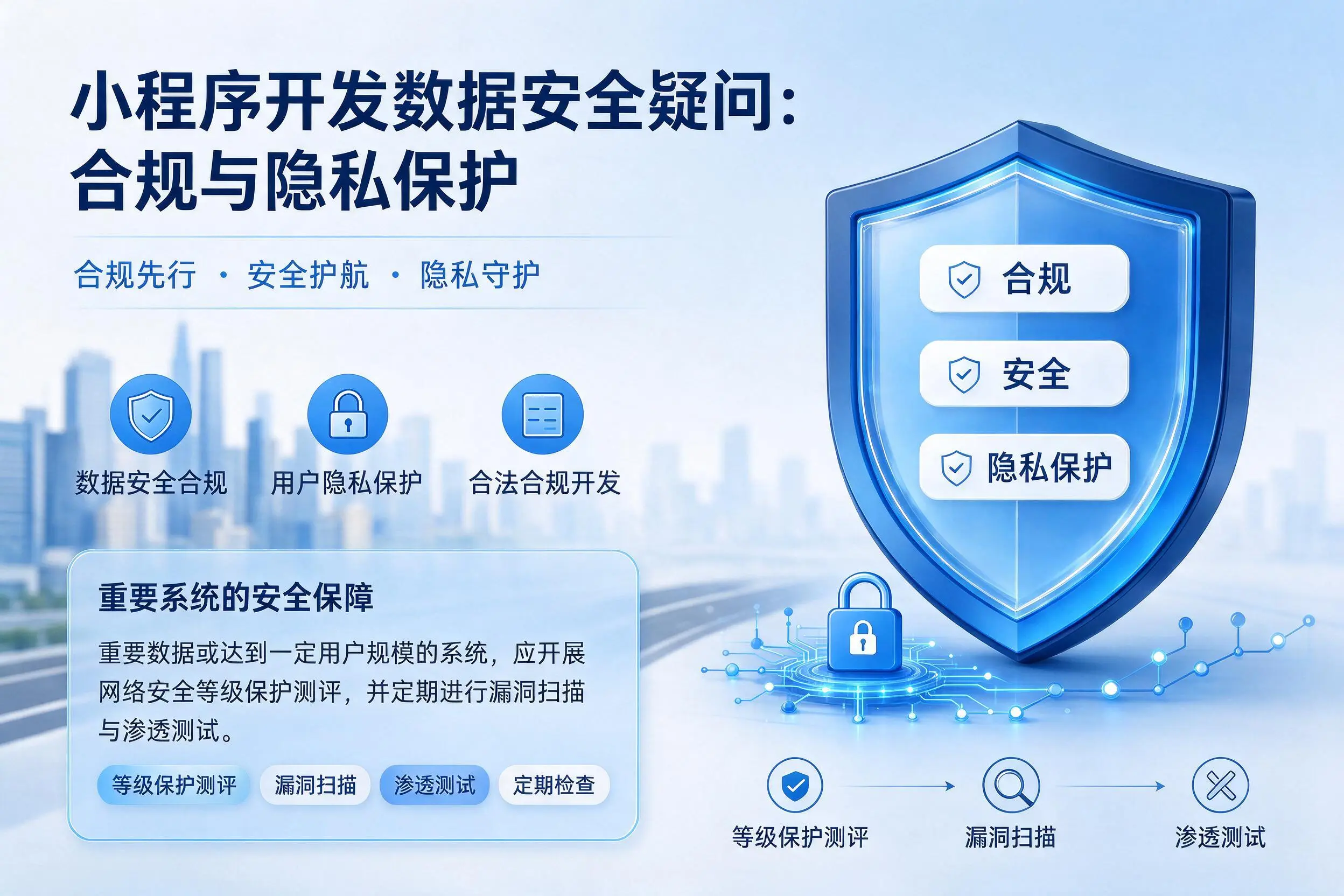 龙岩小程序开发数据安全疑问:合规与隐私保护