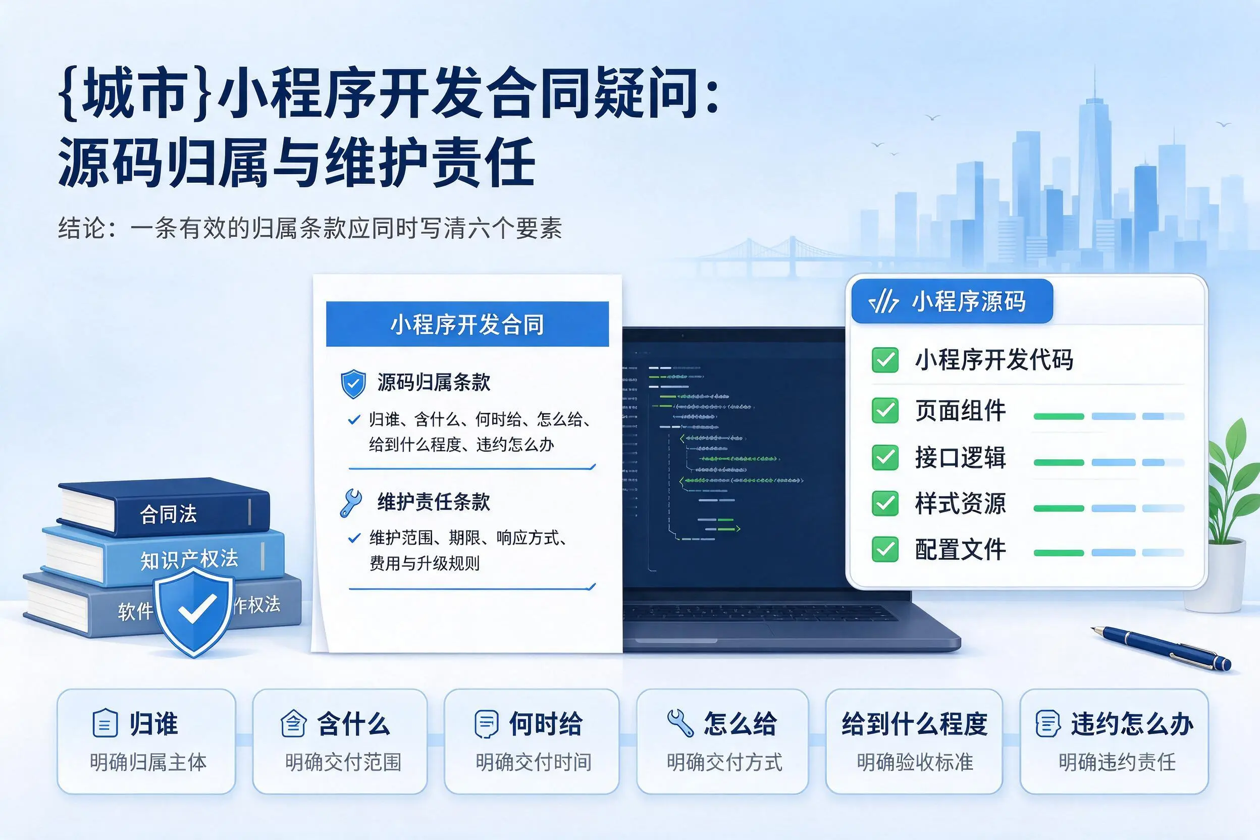 龙岩小程序开发合同疑问:源码归属与维护责任