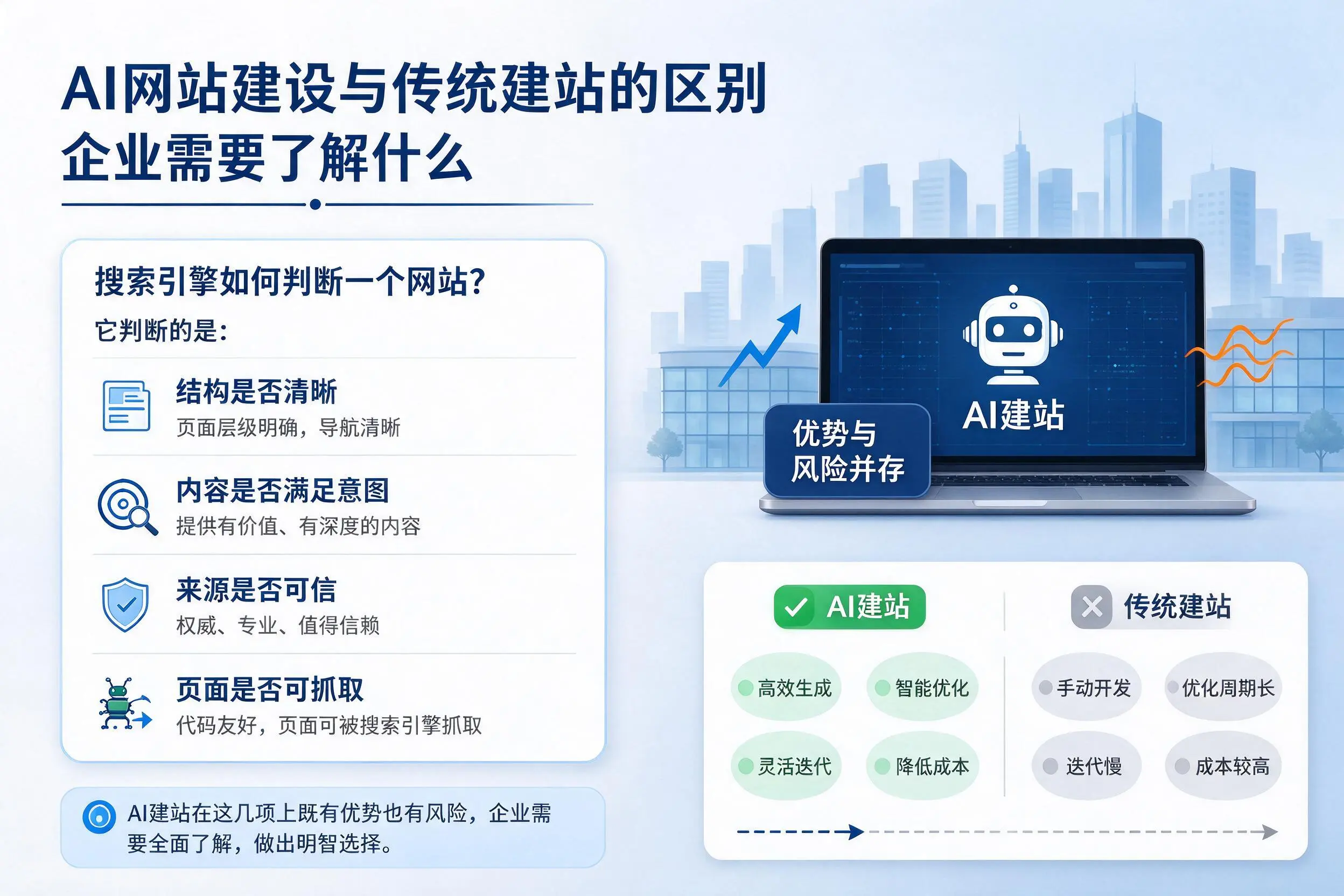 AI网站建设与传统建站的区别，龙岩企业需要了解什么