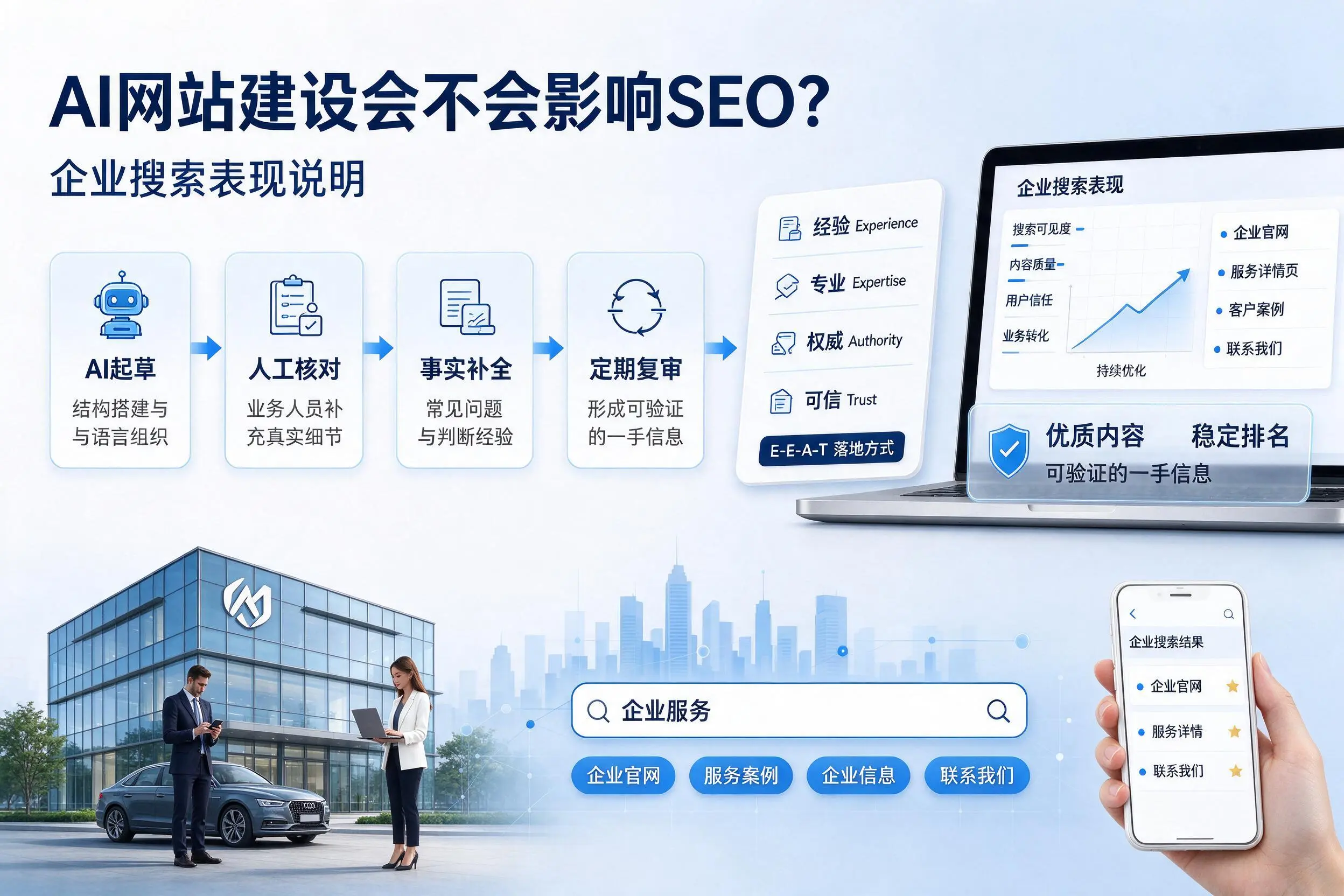 AI网站建设会不会影响SEO?龙岩企业搜索表现说明