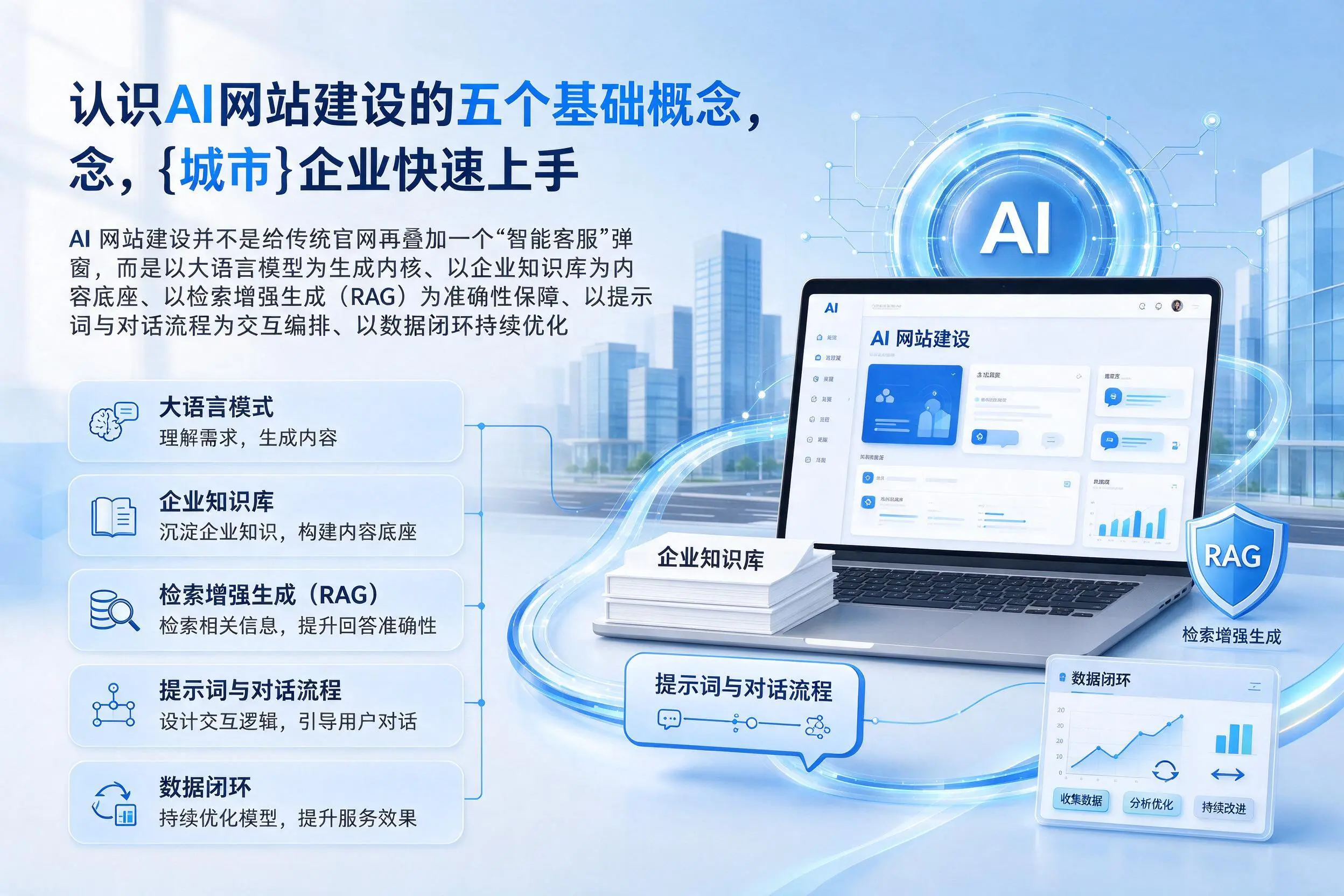 认识AI网站建设的五个基础概念，龙岩企业快速上手