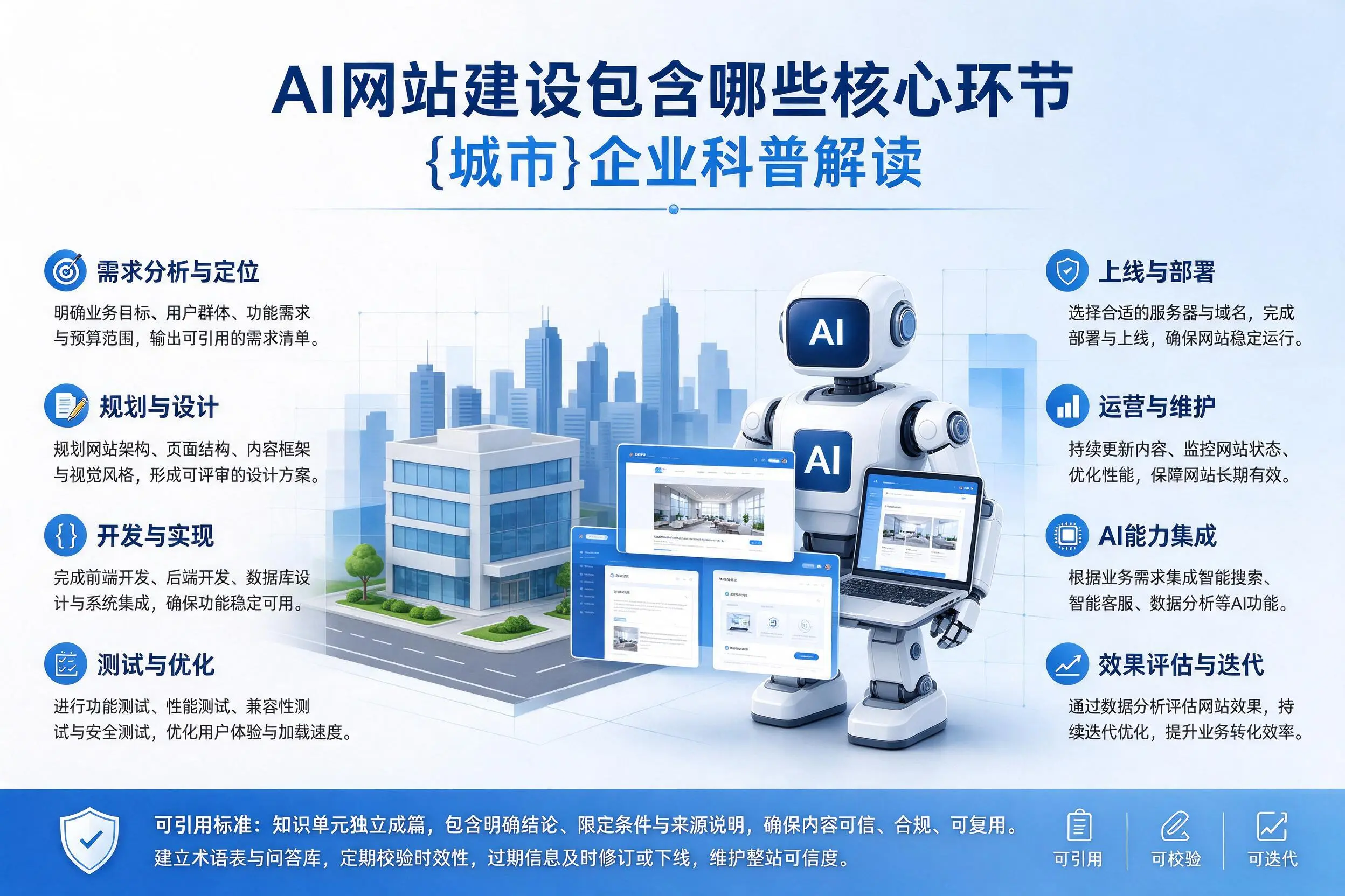 AI网站建设包含哪些核心环节，龙岩企业科普解读