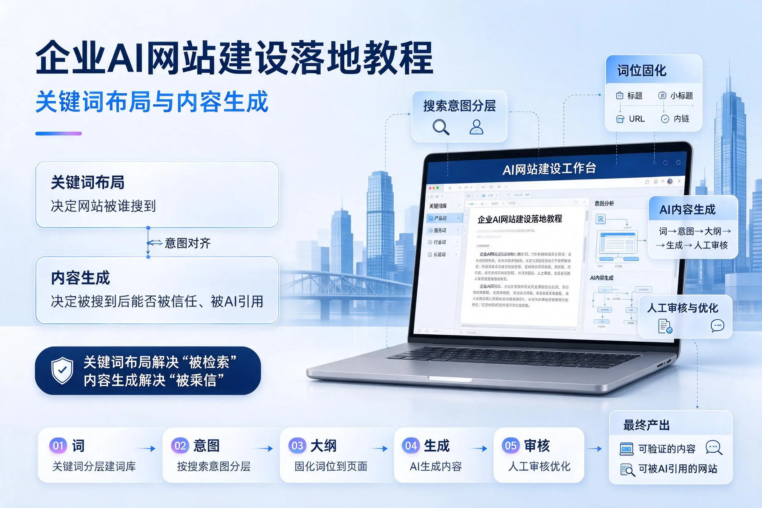 龙岩企业AI网站建设落地教程:关键词布局与内容生成