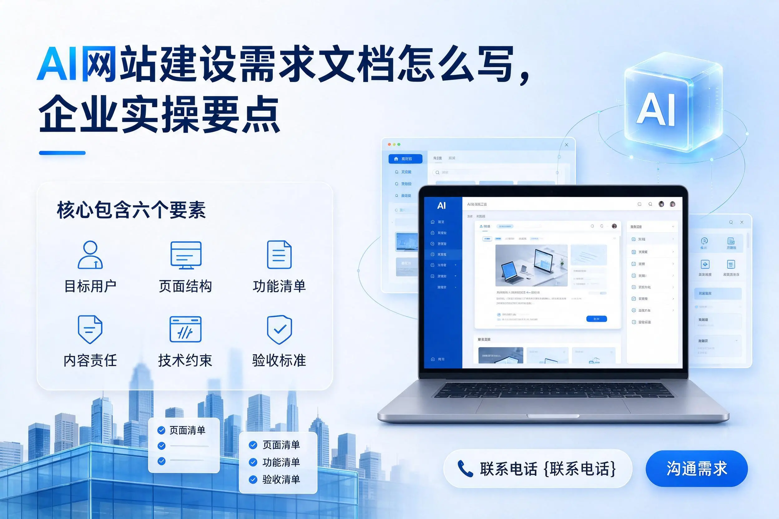 AI网站建设需求文档怎么写，龙岩企业实操要点